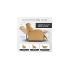 Lexicon Corduroy Pushback Recliner Chair, Yellow