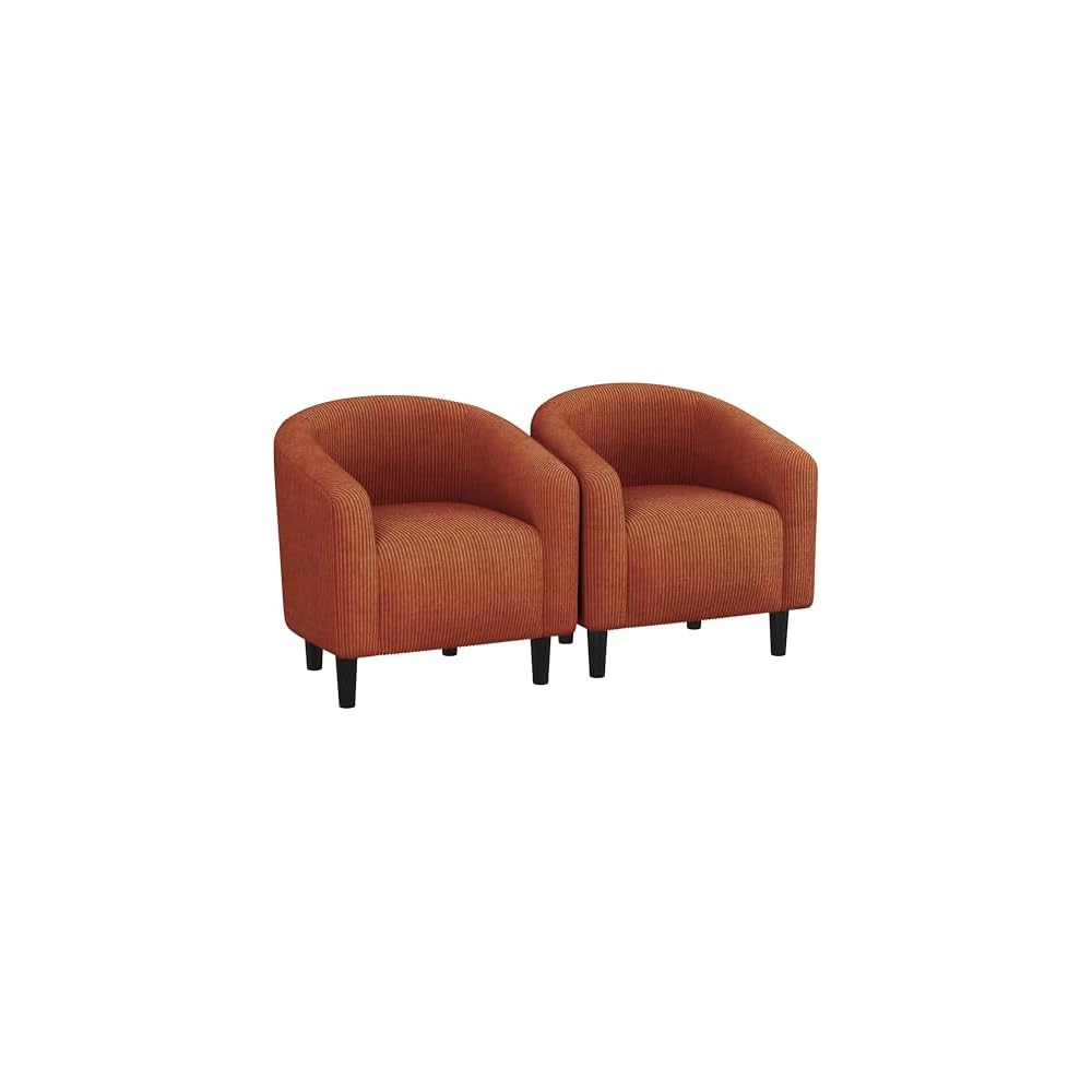 Yaheetech Compact Sherpa Accent Chairs Set of 2 for Small Spaces, Black
