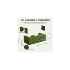 79.5" Convertible Futon Sofa Bed, Boneless Couch for Living Room