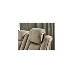 Signature Design by Ashley Next-Gen DuraPella Power Reclining Sofa with Adjustable Headrest, Sand & Next-Gen DuraPella Power Reclining Loveseat with Console & Adjustable Headrest, Sand
