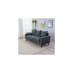 Panana Modern Sofa Couch for Living Room Sofa Couch 3 Seater in Linen Fabric Grey