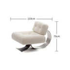 Generic Modern Minimalist Recliner Chair – Comfortable, Stylish Lounge & Reading Chair for Living Room Black Chair, 46.85*31.1*31.1in