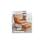 Living Room Rocking Chair,Modern Soft Sleeper Armchair,Rocking Chair with Foot Stool,Bedroom Living Room Reading Chair(Beige)