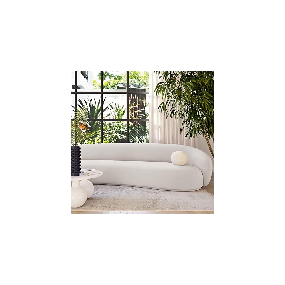 Tov Furniture Kendall 120 Inch Sofa (Cream)
