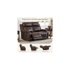 Watson & Whitely Zero Gravity Power Reclining Loveseat, Brown