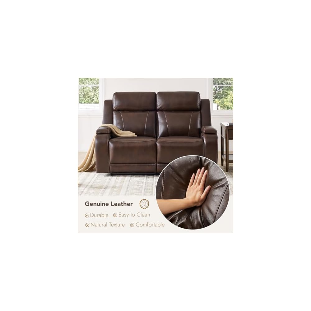 Watson & Whitely Zero Gravity Power Reclining Loveseat, Brown