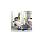 Floor Chair Computer Chair on Single Bed 6-Position Adjustment Lazy Leisure Sofa Removable and Washable Folding Meditation Chair with Backrest for Bay Window Balcony (Col