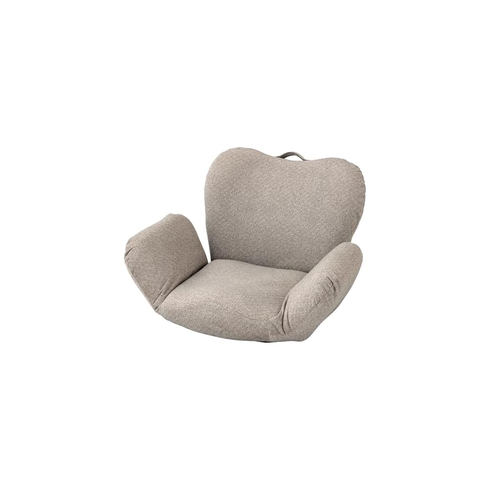 Doshisha DZSR-PI Compact Seat Chair, Keeps Your Pelvic Standing Posture, Prevents Lower Back Pain, 14 Levels of Reclining, Fall Prevention Stopper, Armrest, Easy to Carry, Small, Cute, Stylish, Cute