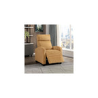 Lexicon Corduroy Pushback Recliner Chair, Yellow