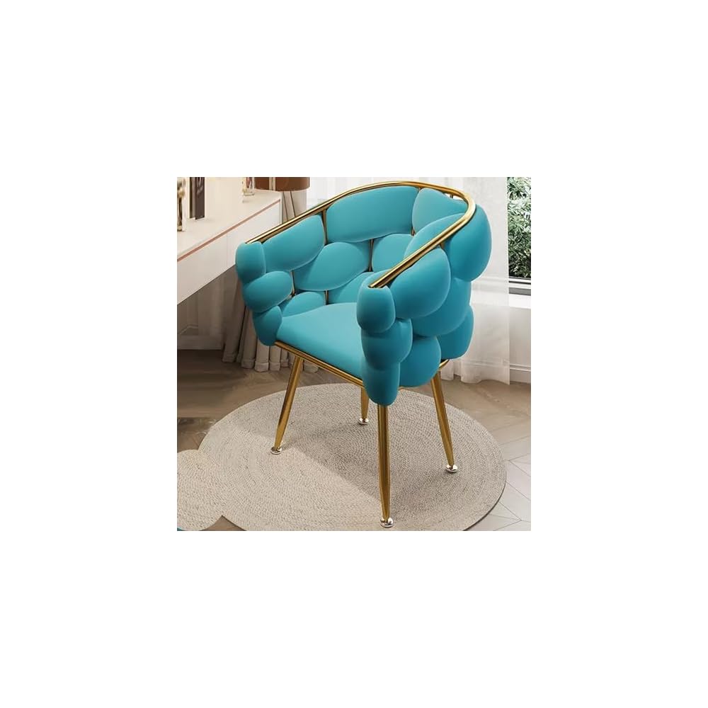 Modern Gray Upholstered Vanity Chair with Back, Stylish Metal Legs, Perfect for Makeup Room, Beauty Salon, and Dressing Area - Elegant Design for Comfort and Support