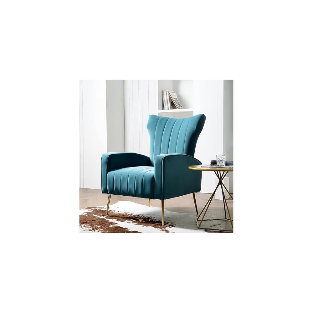 Lounge Chair Modern Nordic Style Tiger Chair Minimalist Single Accent Sofa Chair American Style High Backrest Beanbag Leisure Ergonomic Lazy Leisure Armchair for Living Bedroom Apartment Small Space