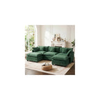 111" Modular Sectional Cloud Sofa Couch with 2 Ottomans for Living Room