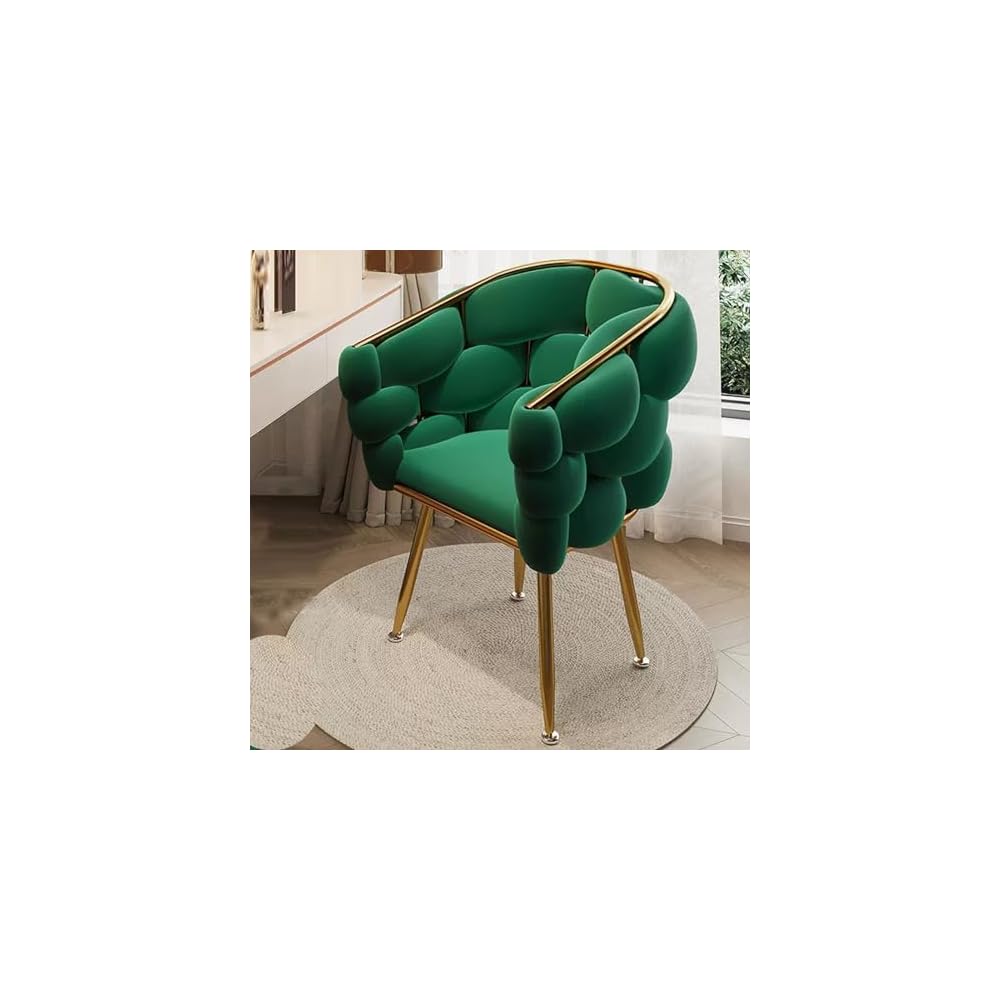 Modern Gray Upholstered Vanity Chair with Back, Stylish Metal Legs, Perfect for Makeup Room, Beauty Salon, and Dressing Area - Elegant Design for Comfort and Support