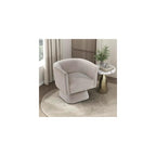 Lexicon 360 Degree Swivel Accent Chair, Modern Comfy Velvet Barrel Chair, Diamond Stitched Details, Plush Foam Cushions, Metal Swivel Base, for Living Room/Bedroom/Apartment/Office, Green