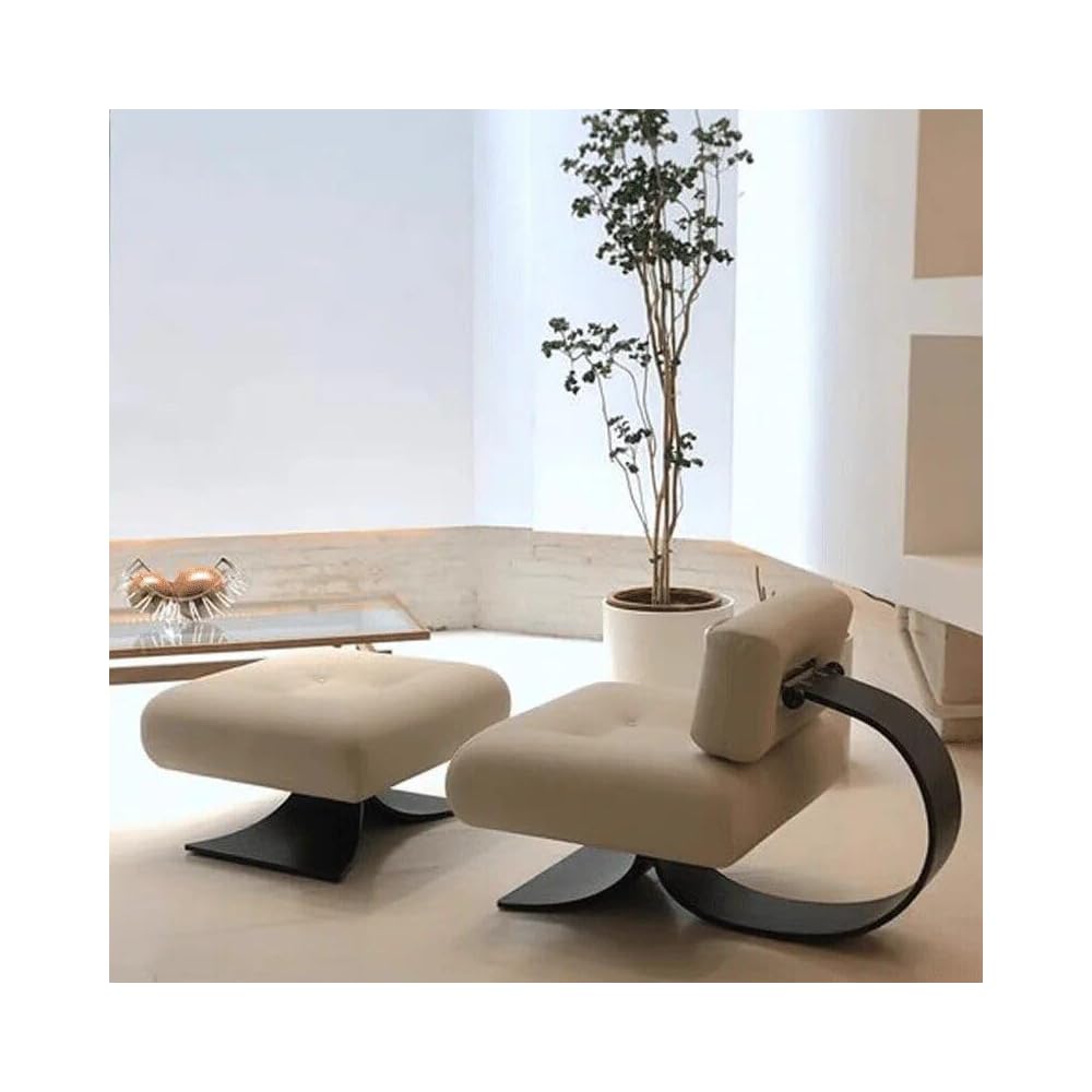 Generic Modern Minimalist Recliner Chair – Comfortable, Stylish Lounge & Reading Chair for Living Room Black Chair, 46.85*31.1*31.1in