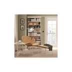 ProTuning FRYKSÅS Armchair and footstool, rattan/Risane natural