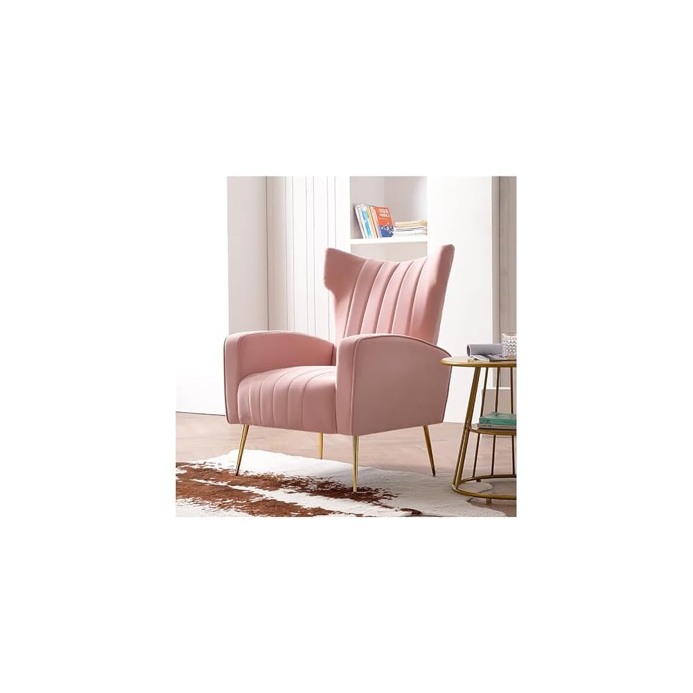 Lounge Chair Modern Nordic Style Tiger Chair Minimalist Single Accent Sofa Chair American Style High Backrest Beanbag Leisure Ergonomic Lazy Leisure Armchair for Living Bedroom Apartment Small Space