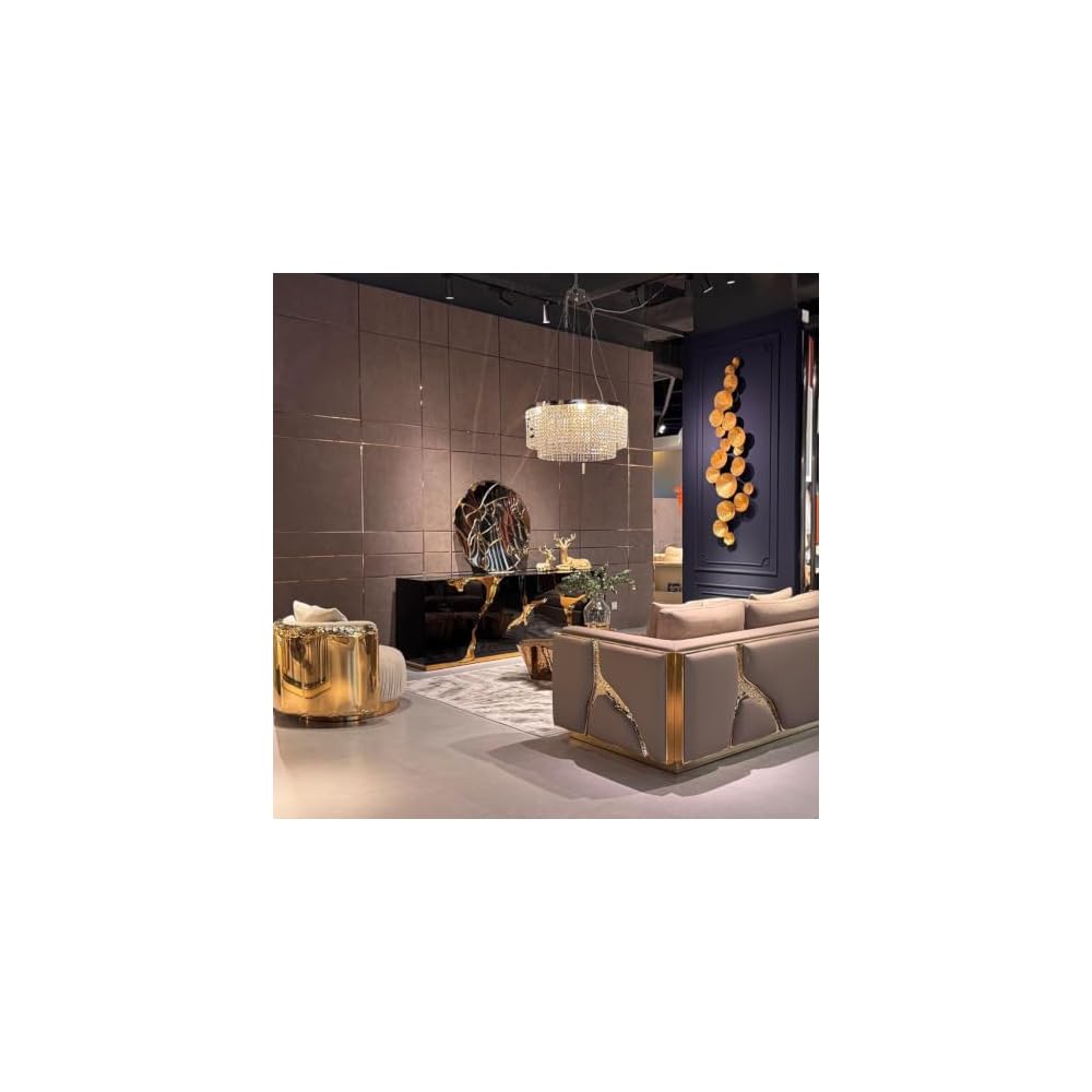 Cream Microfiber Barrel Accent Chair with Brass Frame and Gold Metal Base