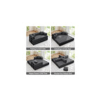 Modern Living Convertible Floor Sofa Bed, Corduroy Textured Memory Foam, Compressed Box Delivery