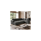 108'' Modular Sectional Sleeper Sofa Couches for Living Room, Dark Grey