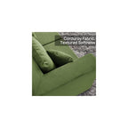YINIX 140" Convertible Sleeper Sofa Bed - Modular Sectional Sofa Couches - Comfy Cloud Couch for Living Room Floor Sofa - 6 Piece Free Combination Compression Sofa - No Assembly Required - Green