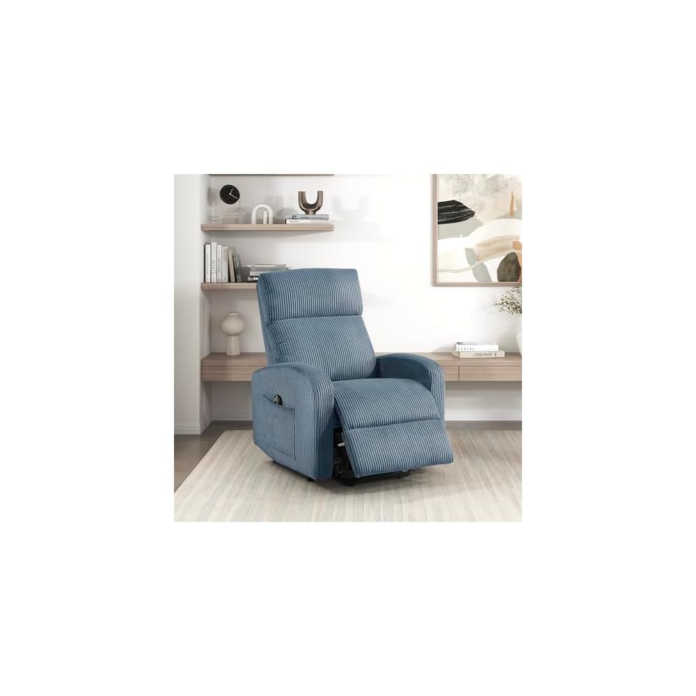 Lexicon Corduroy Pushback Recliner Chair, Yellow