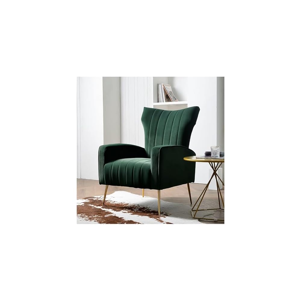 Lounge Chair Modern Nordic Style Tiger Chair Minimalist Single Accent Sofa Chair American Style High Backrest Beanbag Leisure Ergonomic Lazy Leisure Armchair for Living Bedroom Apartment Small Space