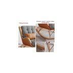 Living Room Rocking Chair,Modern Soft Sleeper Armchair,Rocking Chair with Foot Stool,Bedroom Living Room Reading Chair(Beige)