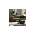 82.7" Modern Loveseat Couch Boucle Sofa for Living Room, Green