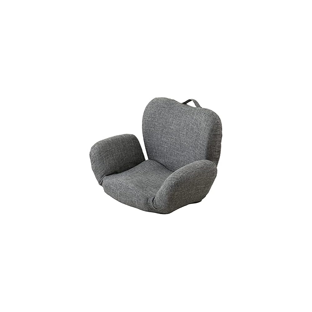 Doshisha DZSR-PI Compact Seat Chair, Keeps Your Pelvic Standing Posture, Prevents Lower Back Pain, 14 Levels of Reclining, Fall Prevention Stopper, Armrest, Easy to Carry, Small, Cute, Stylish, Cute