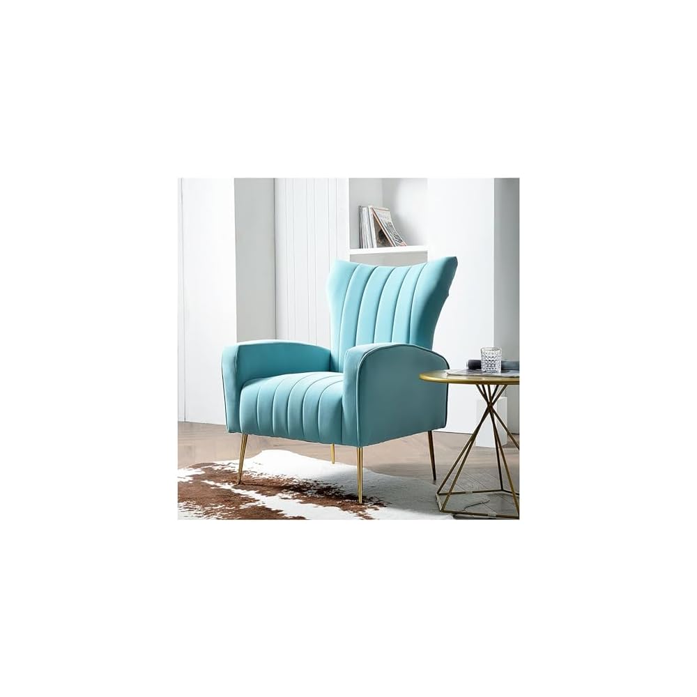 Lounge Chair Modern Nordic Style Tiger Chair Minimalist Single Accent Sofa Chair American Style High Backrest Beanbag Leisure Ergonomic Lazy Leisure Armchair for Living Bedroom Apartment Small Space