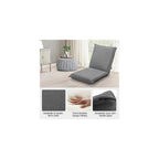 S AFSTAR Adjustable Floor Chair Set of 2, Cushioned Lounger Recliner with 6-Position Comfortable Back Support & Thick Padded, Lazy Sofa Floor Gaming Chair, Floor Seat for Gaming Reading Meditation