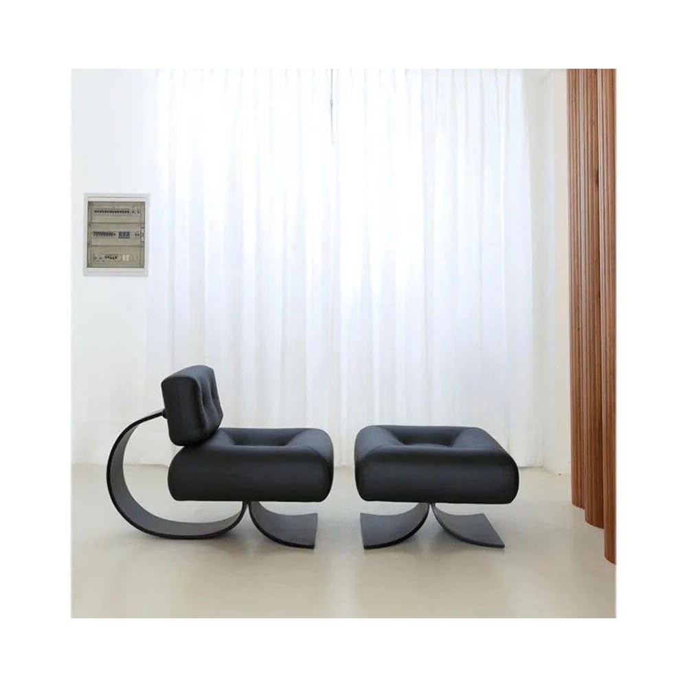 Generic Modern Minimalist Recliner Chair – Comfortable, Stylish Lounge & Reading Chair for Living Room Black Chair, 46.85*31.1*31.1in