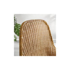 ProTuning FRYKSÅS Armchair and footstool, rattan/Risane natural