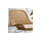 ProTuning FRYKSÅS Armchair and footstool, rattan/Risane natural