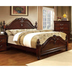 24/7 Shop at Home BED Poster bed, Box Spring Required, King, Cherry