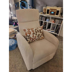 Lexicon Corduroy Pushback Recliner Chair, Yellow