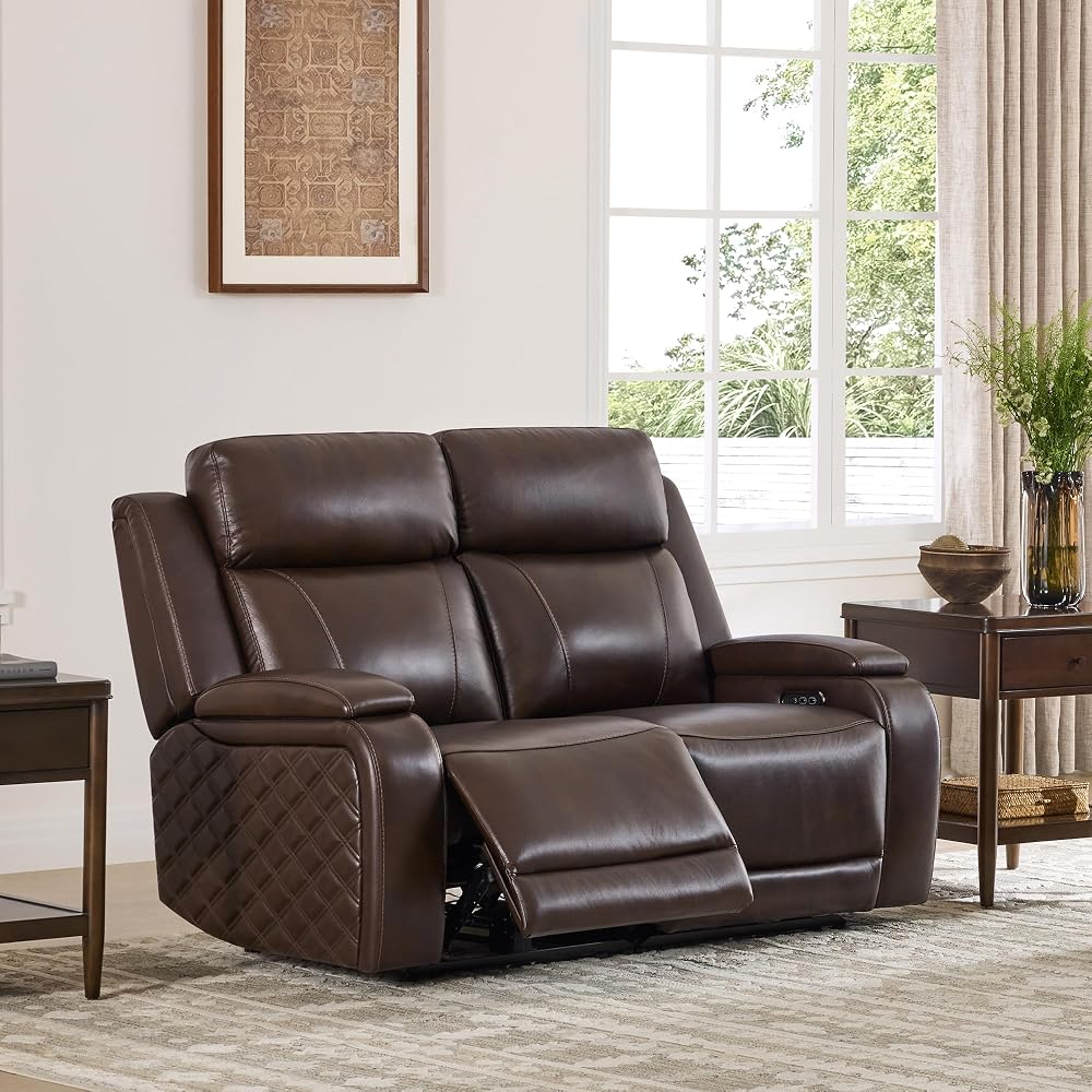 Watson & Whitely Zero Gravity Power Reclining Loveseat, Brown