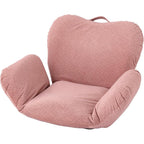 Doshisha DZSR-PI Compact Seat Chair, Keeps Your Pelvic Standing Posture, Prevents Lower Back Pain, 14 Levels of Reclining, Fall Prevention Stopper, Armrest, Easy to Carry, Small, Cute, Stylish, Cute