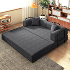 Modern Living Convertible Floor Sofa Bed, Corduroy Textured Memory Foam, Compressed Box Delivery